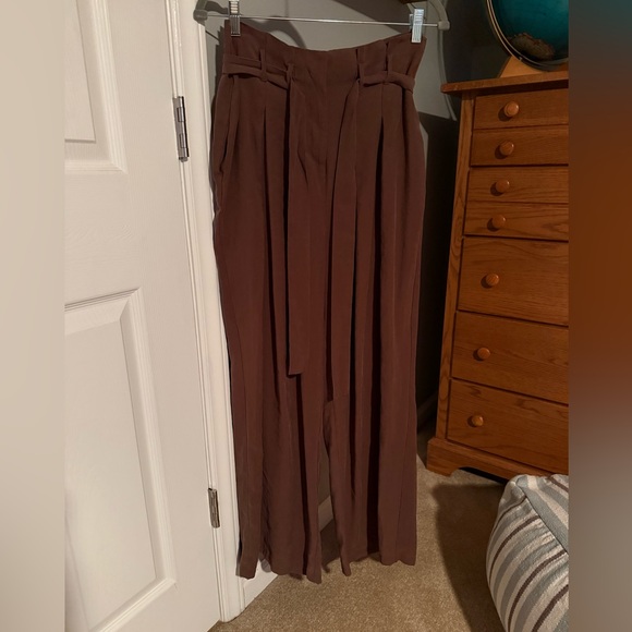 Anthropologie Chocolate Brown Trousers - Picture 7 of 8
